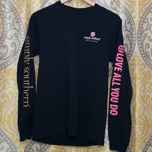 Simply Southern Navy Long sleeve, Small